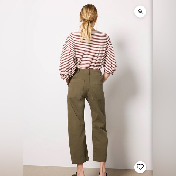 Pistola/Anthropologie Tori Bowed Utility Pants in Sequoia Size 31. NWT - Picture 5 of 13